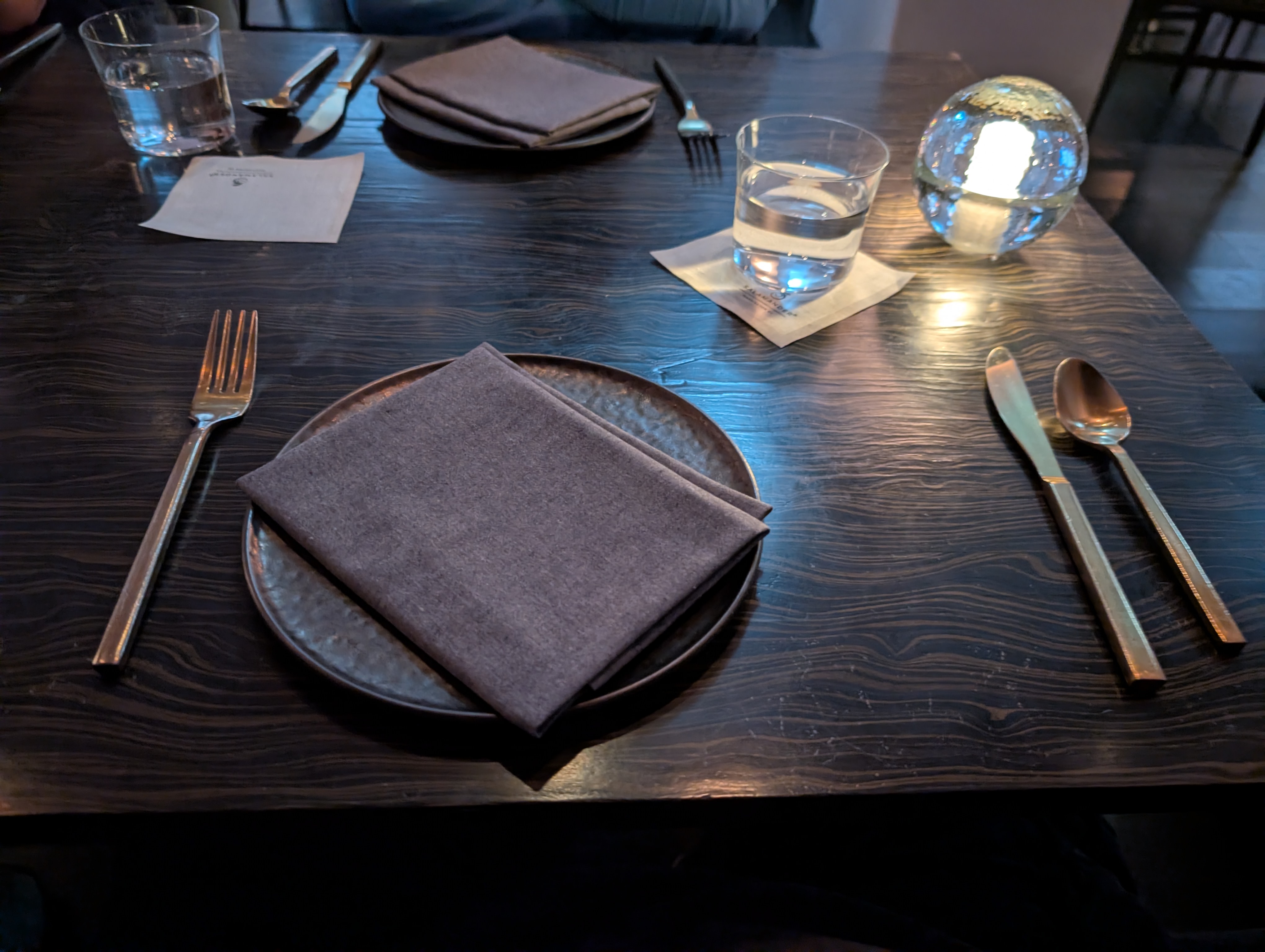 Table setting at Dogon